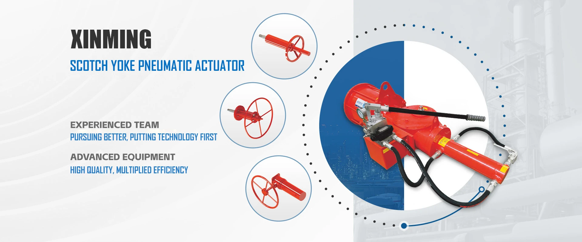 XINMING SCOTCH YOKE PNEUMATIC ACTUATOR