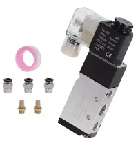 বায়ুসংক্রান্ত solenoid ভালভ 5 উপায় 2- অবস্থান নিয়ন্ত্রণ বায়ু 12 ভি 24 ভি